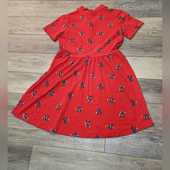Disney Cakeworthy Red Juniors Dress with Stitch Character Print Size Xlarge - Picture 3 of 8